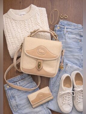 Vintage Dooney All‑Weather Leather Carrier Bag circa 1990’s